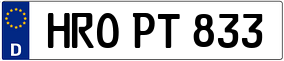 Truck License Plate